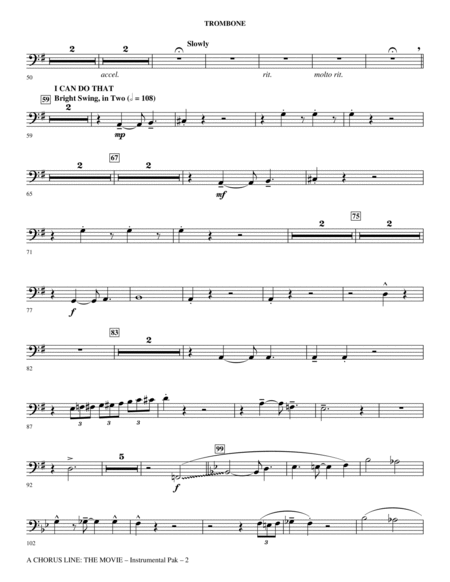 A Chorus Line (Medley) (arr. Ed Lojeski) - Trombone