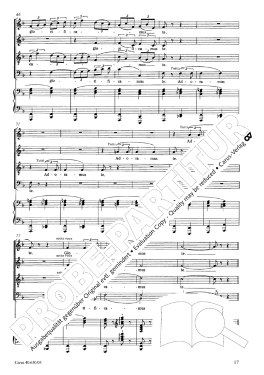 Petite Messe solennelle 4-Part scores gallery preview page 20