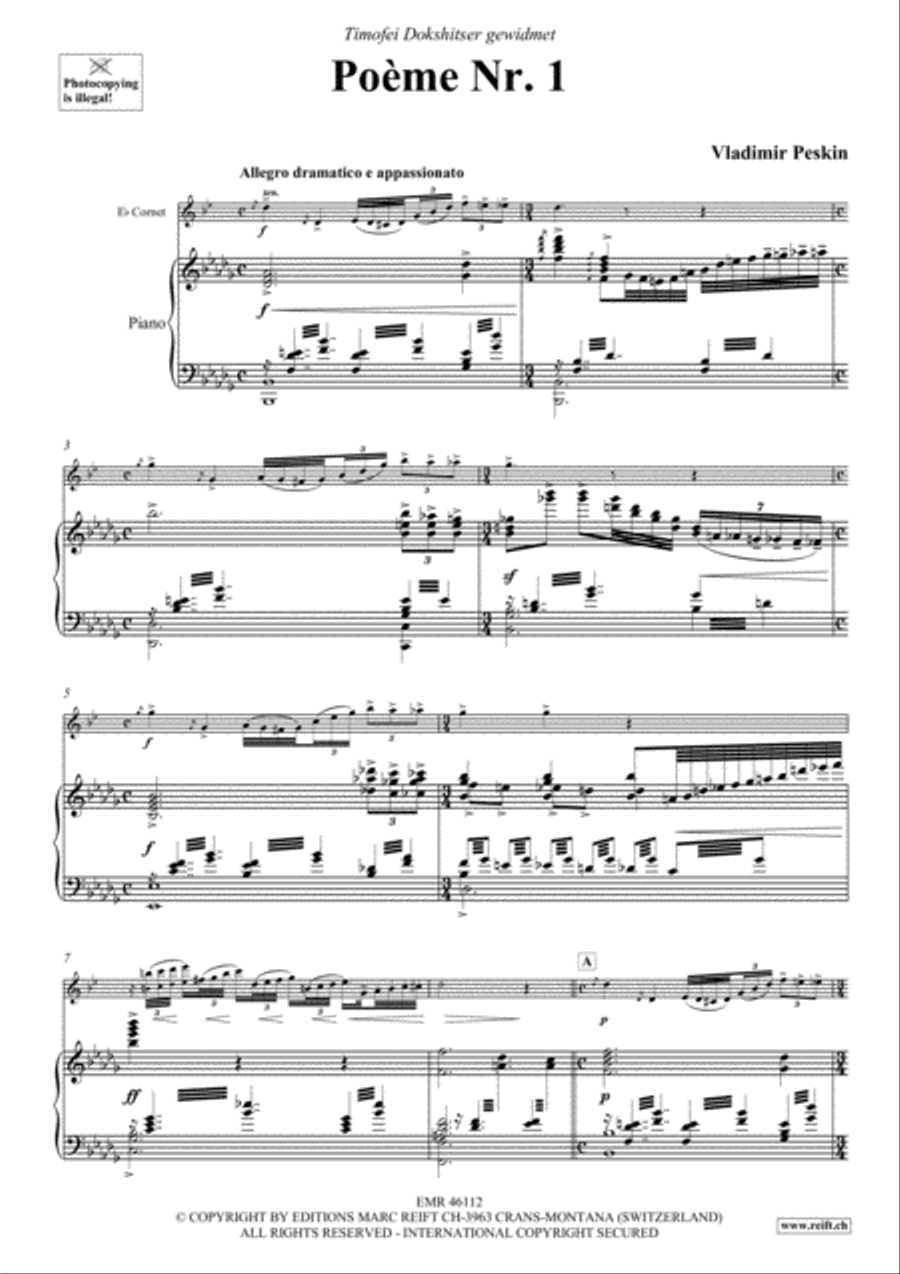 Poeme No. 1 Poeme No. 1 Cornet scores gallery preview page 4