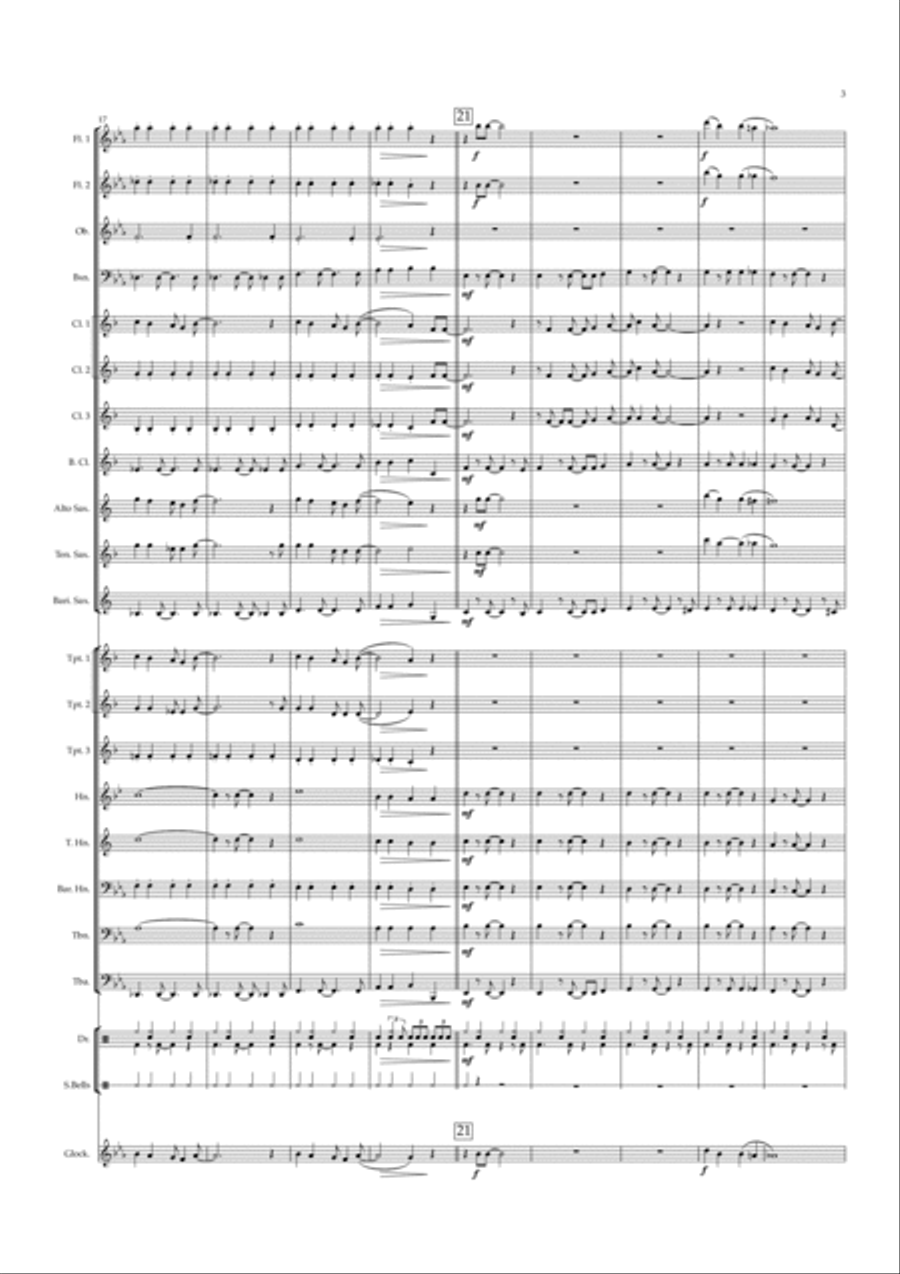 Underneath The Tree Concert Band scores gallery preview page 3