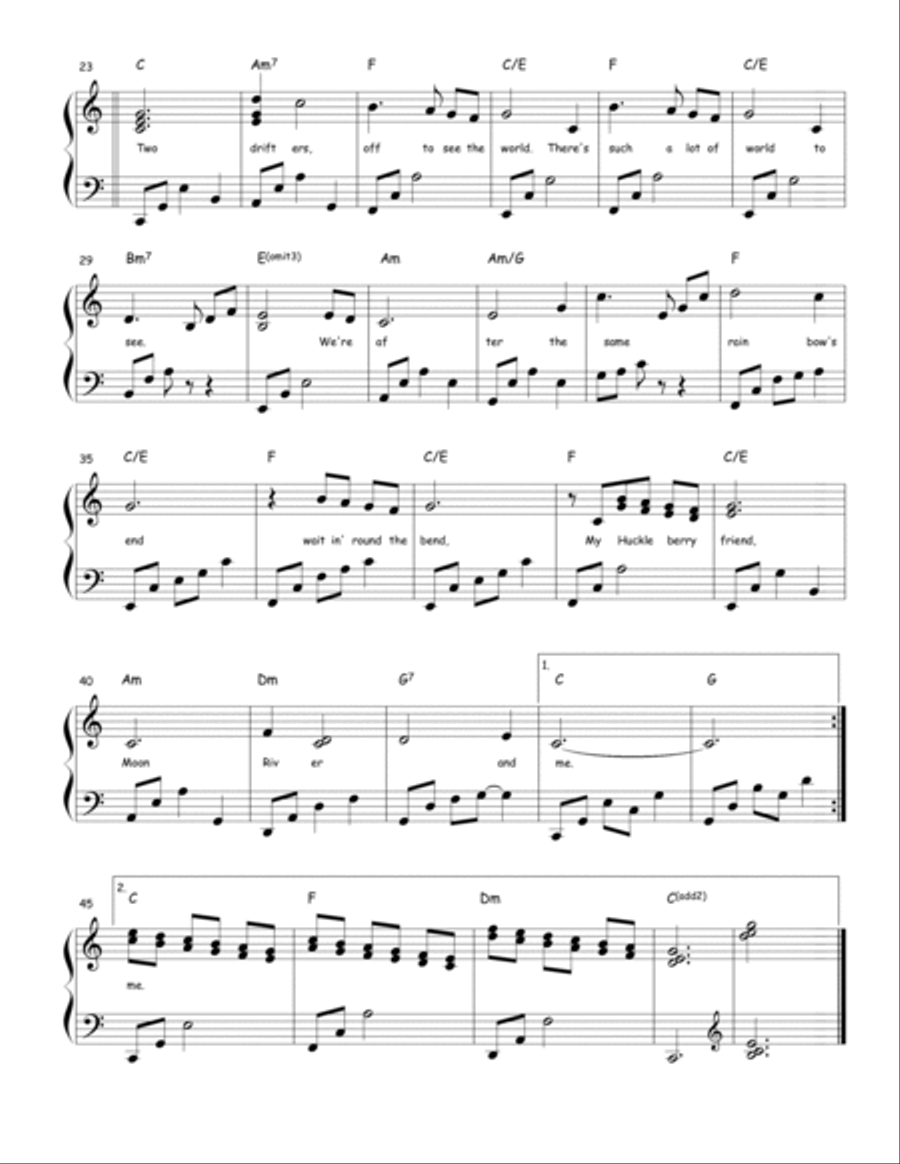 Moon River Harp scores gallery preview page 2