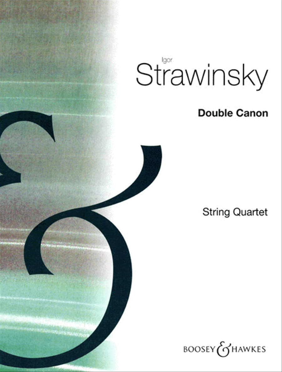 Double Canon for String Quartet String Quartet scores gallery preview page 1