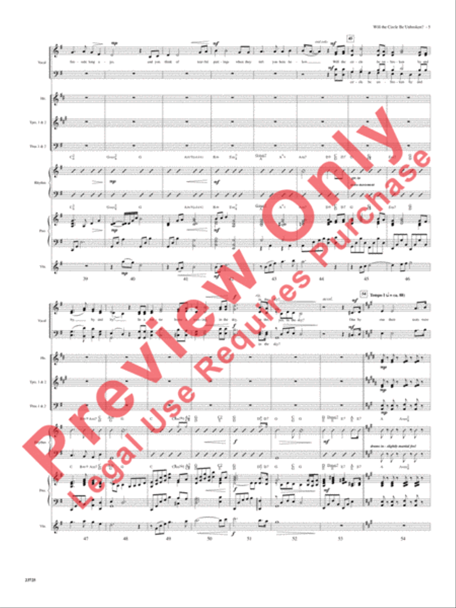 Will the Circle Be Unbroken? Choir scores gallery preview page 6
