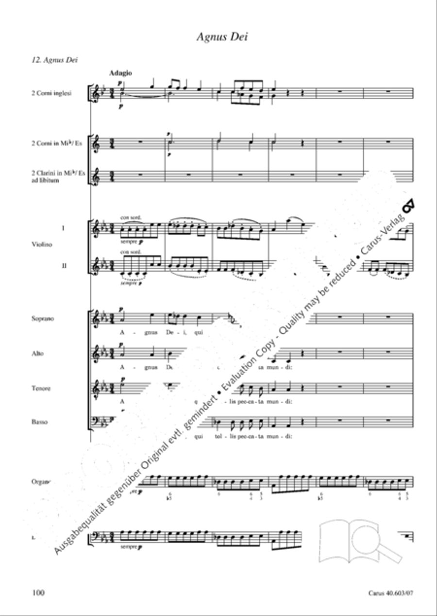 Grosse Orgelsolomesse in Es 4-Part scores gallery preview page 113