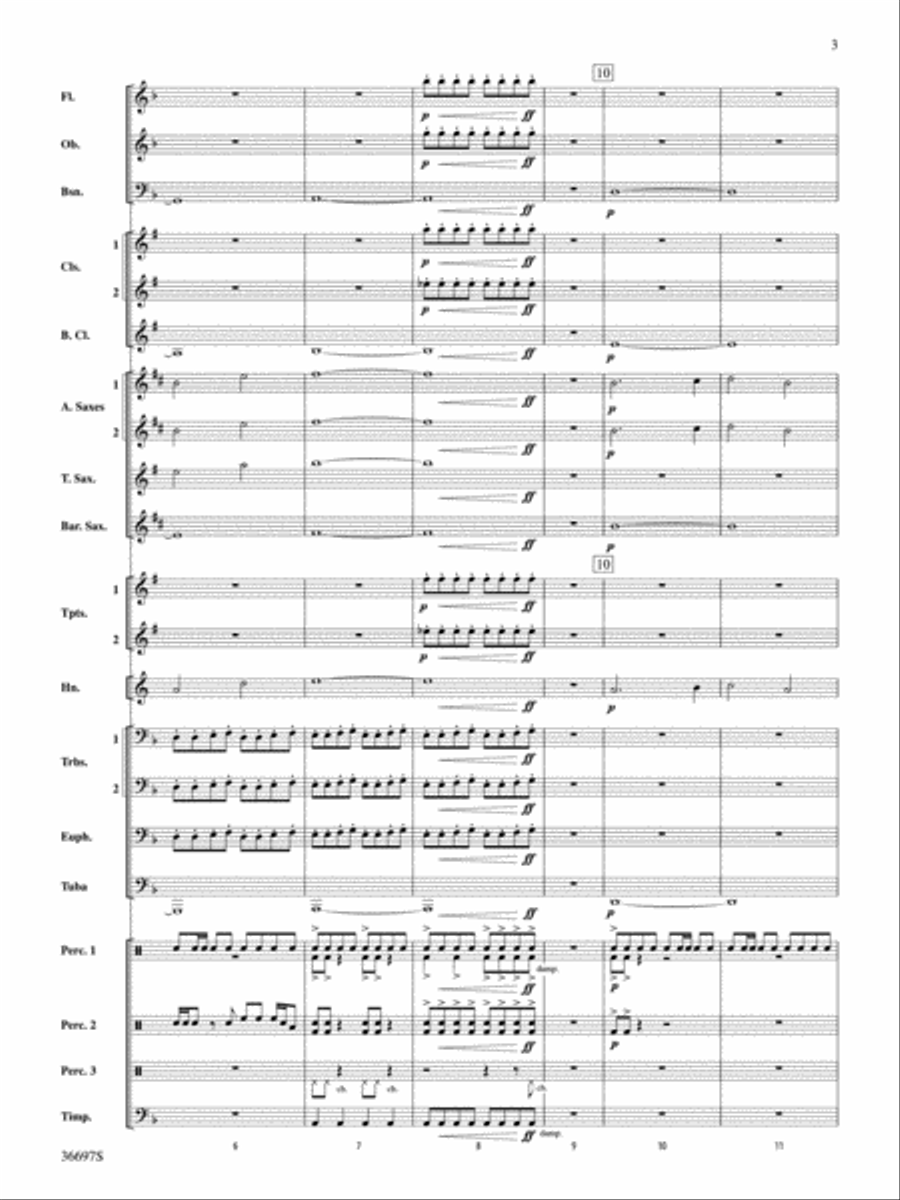 For Honor, For Country Concert Band scores gallery preview page 3