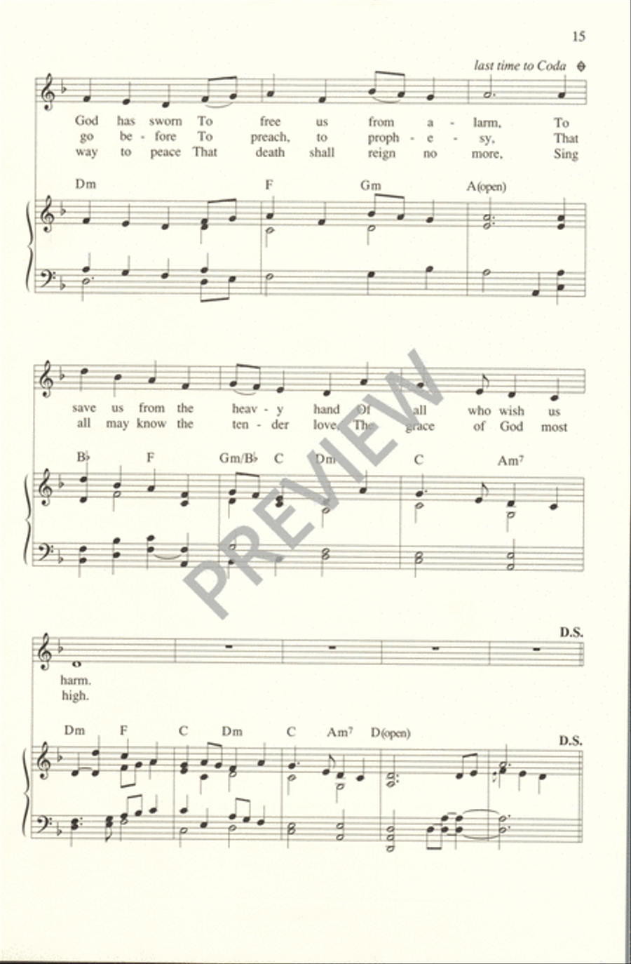 In the Morning I Will Sing Unison Choir scores gallery preview page 17