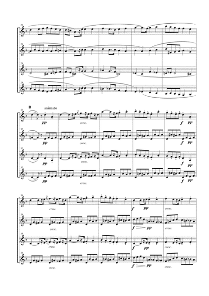 Overture from "L'Arlesienne Suite No. 1" for Clarinet Quartet image number null