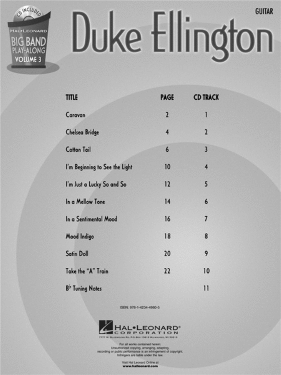 Duke Ellington - Guitar Big Band scores gallery preview page 2