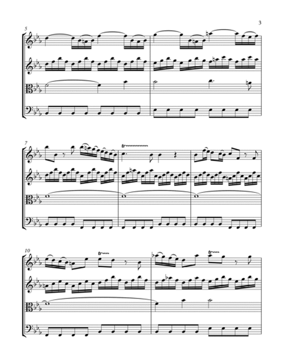 CONCERTO IN F MINOR, WINTER, 2st. Mov. (Largo), String Quartet, Intermediate Level for 2 violins, vi image number null