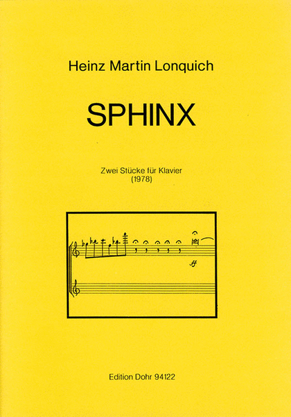 SPHINX (1978) -Zwei Stücke für Klavier-