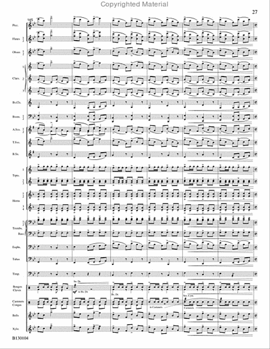 La Fiesta de San Antonio La Fiesta de San Antonio Concert Band scores gallery preview page 28