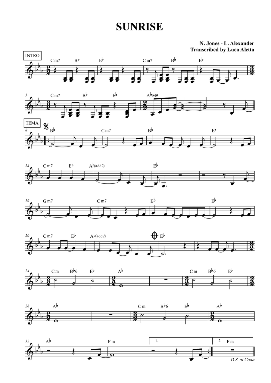 Sunrise Small Ensemble scores gallery preview page 1