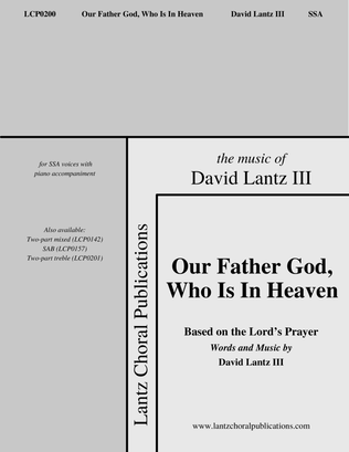 Book cover for Our Father God, Who Is In Heaven