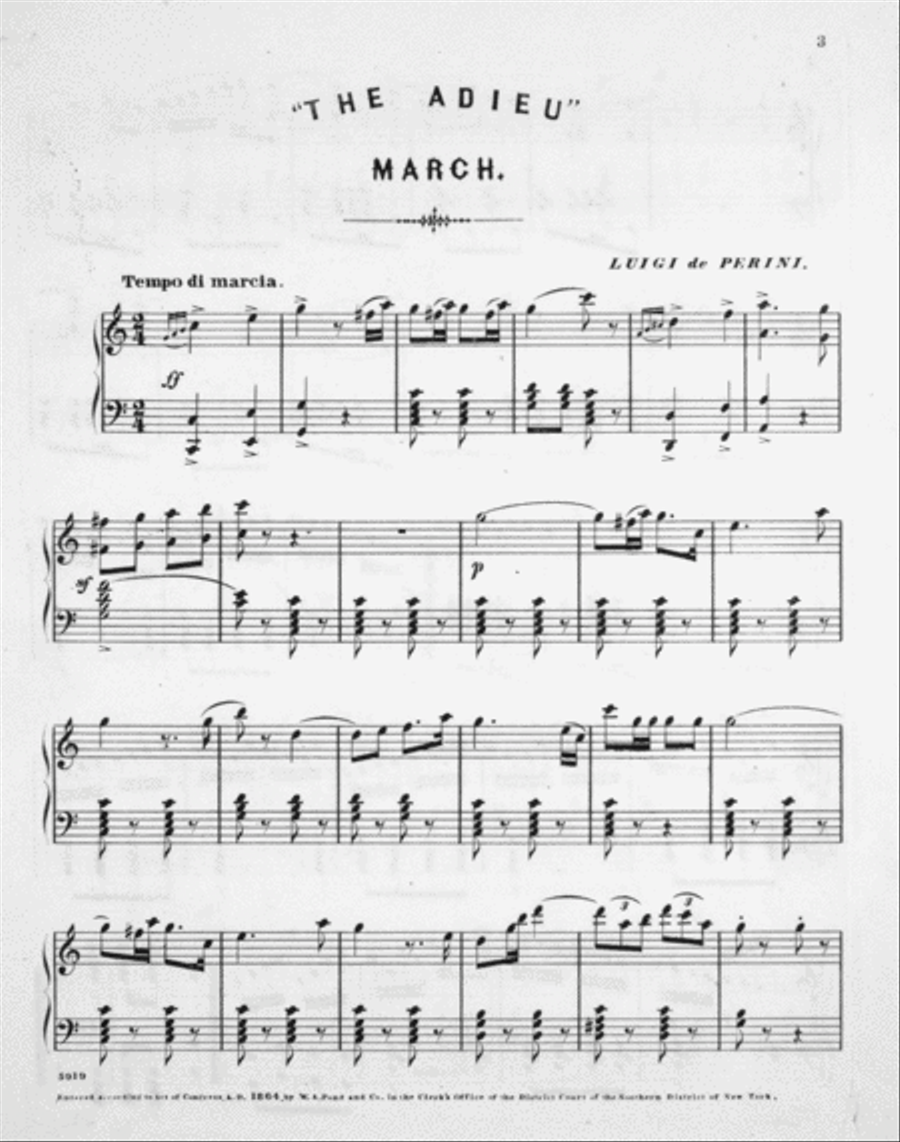 The Adieu. March of the U