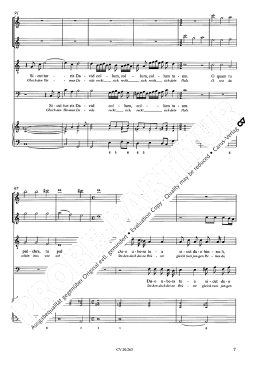 O quam tu pulchra es; Veni de Libano Score scores gallery preview page 8