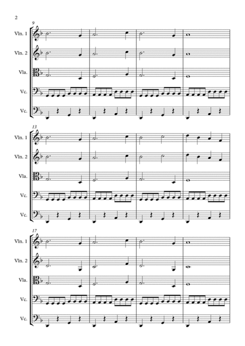 The End - String Quintet (Violin 1&2, Viola, Cello 1&2) image number null