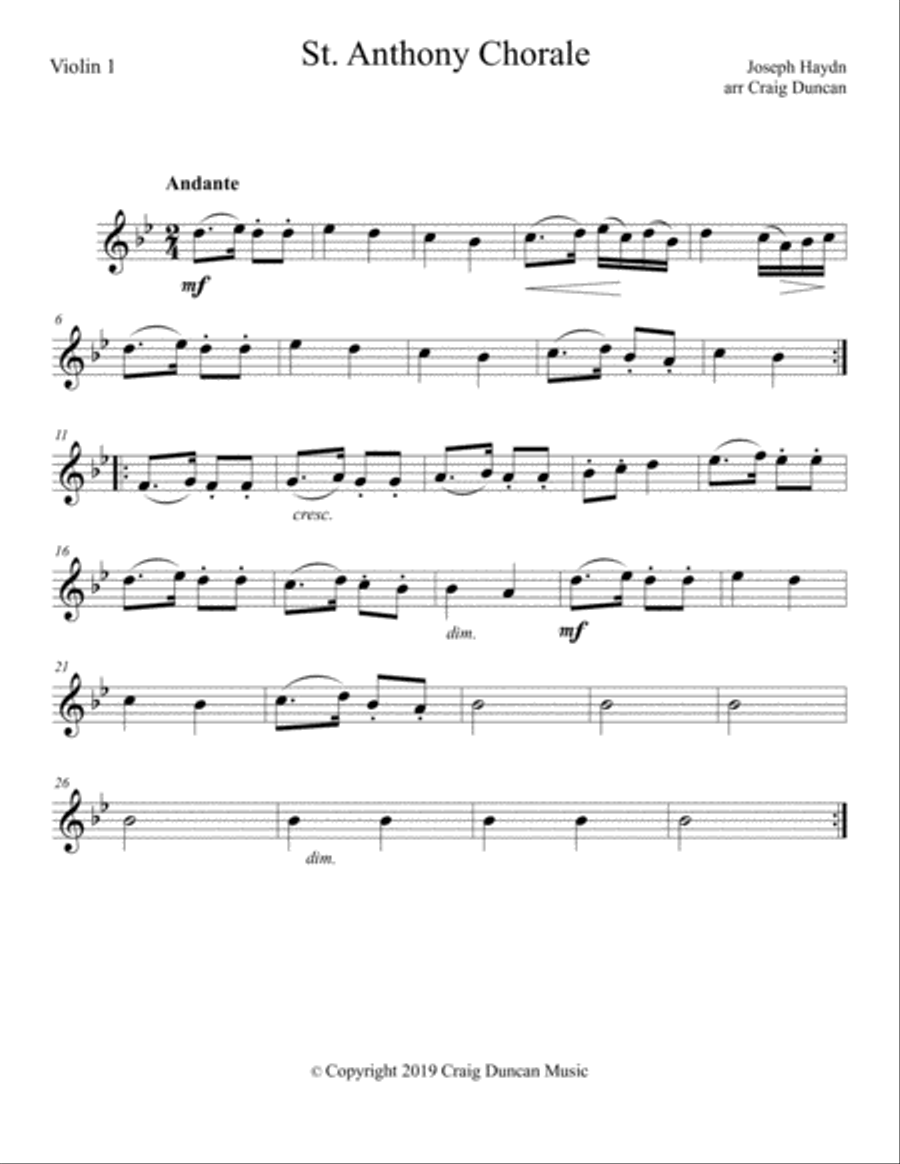 St. Anthony's Chorale String Quartet scores gallery preview page 4