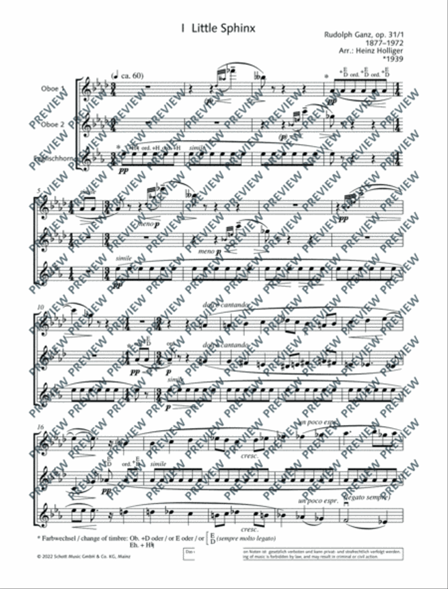 Little Sphinx and Little Elf English Horn scores gallery preview page 6