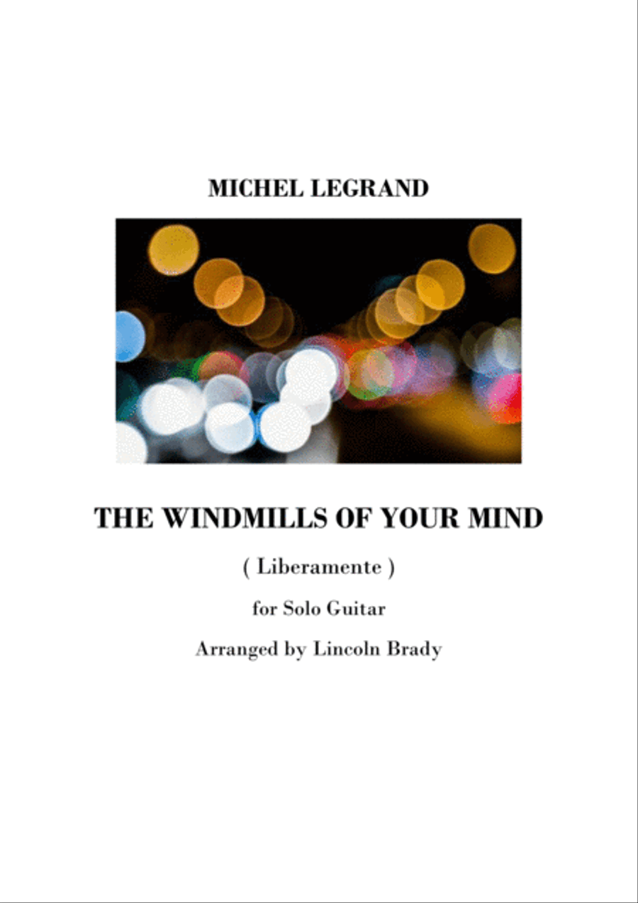 The Windmills Of Your Mind Guitar Solo scores gallery preview page 1