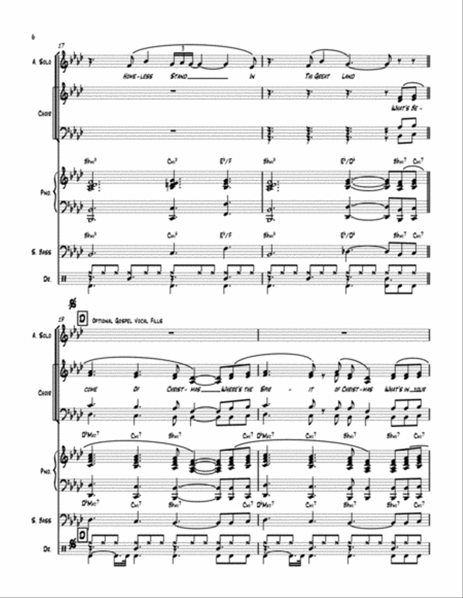 What's Become of Christmas? 4-Part scores gallery preview page 6