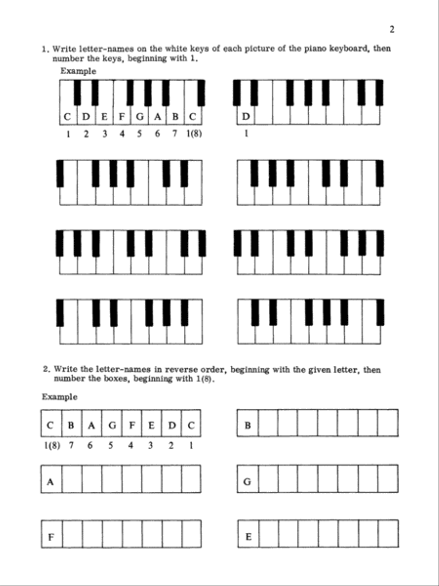 Keys to Music Rudiments Activity Books scores gallery preview page 2