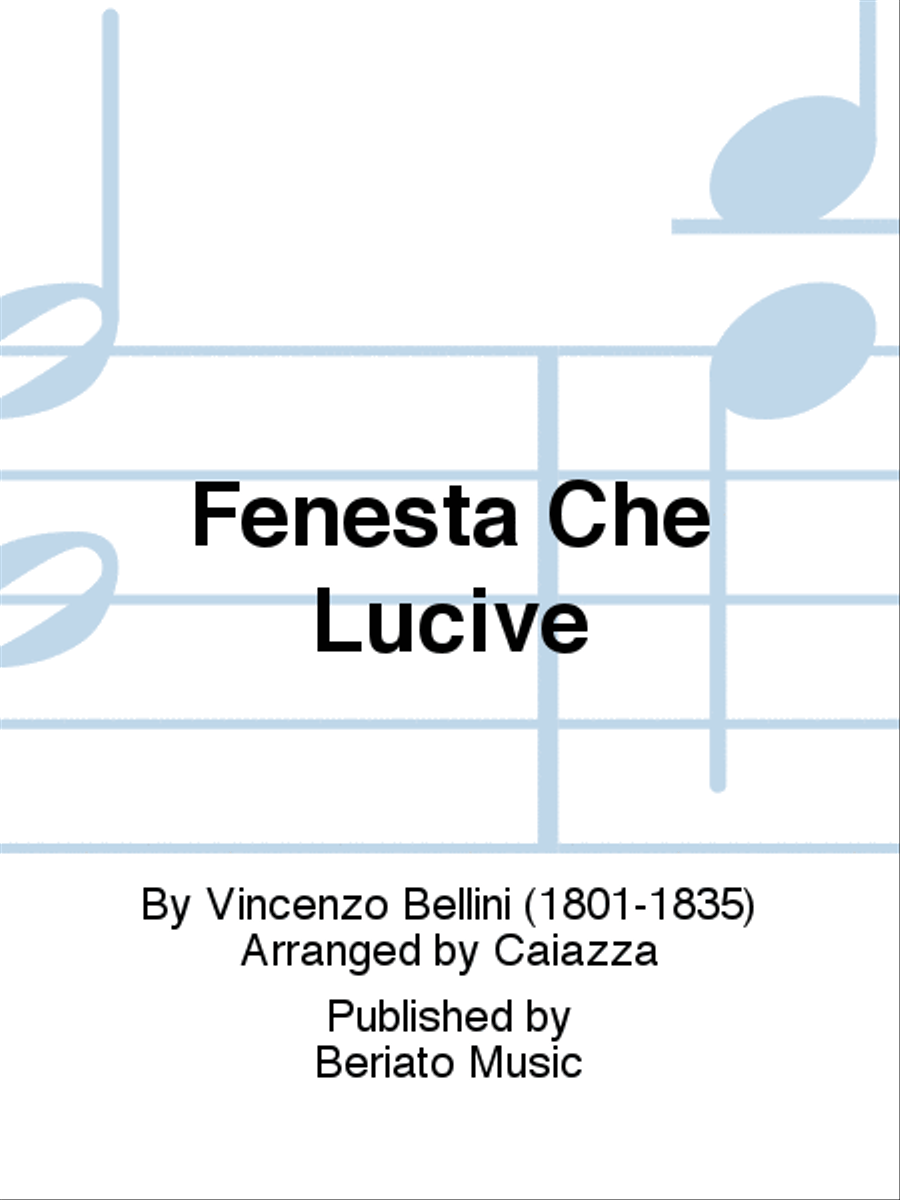 Fenesta Che Lucive Fenesta Che Lucive Voice scores gallery preview page 1
