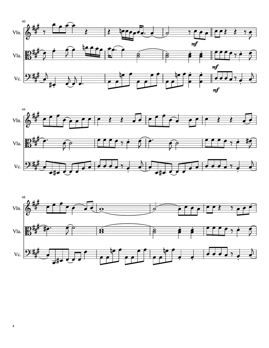 September String Trio scores gallery preview page 4