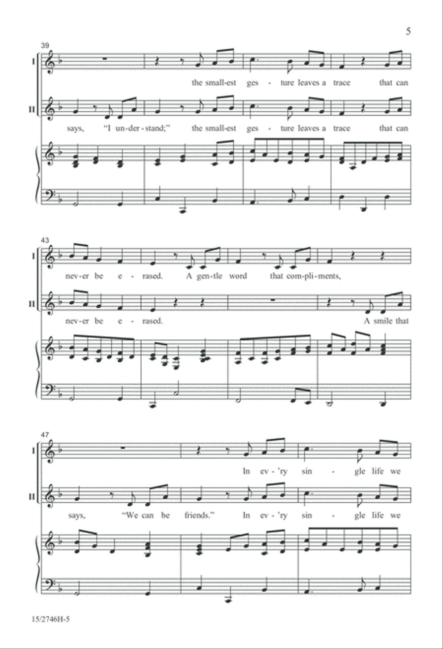 Echoes of Kindness Echoes of Kindness 2-Part scores gallery preview page 5