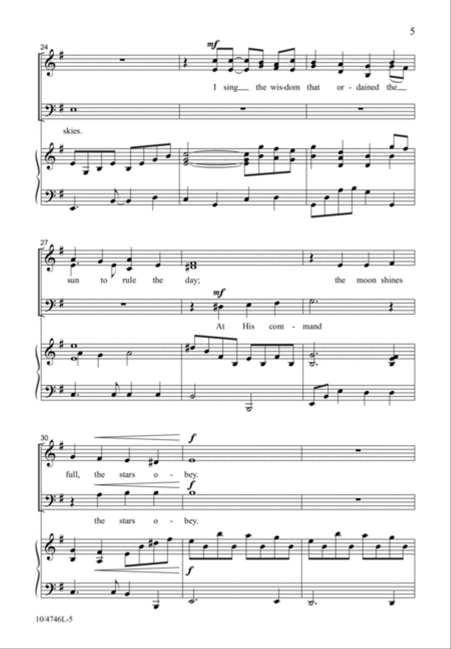 Mighty Power of God! Mighty Power of God! 4-Part scores gallery preview page 4