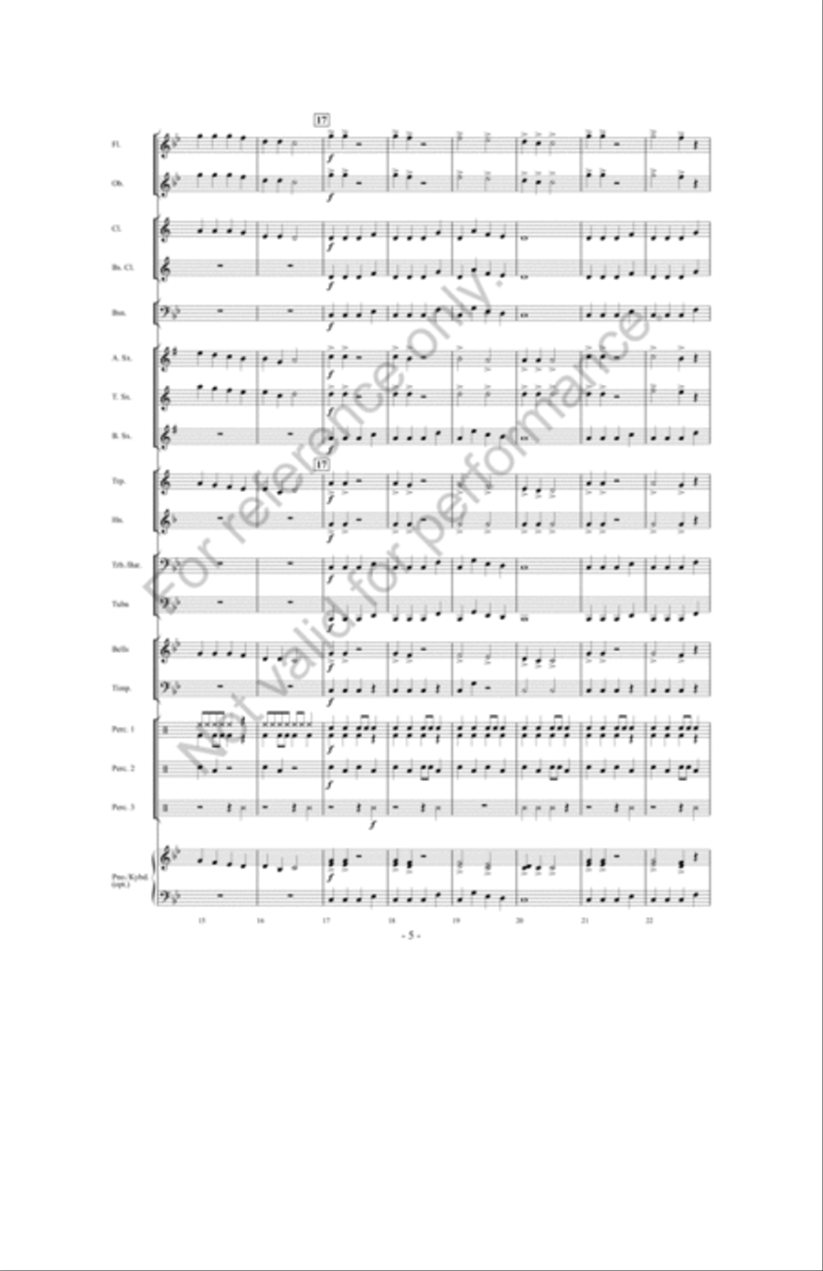 Zombie Stomp Concert Band scores gallery preview page 4