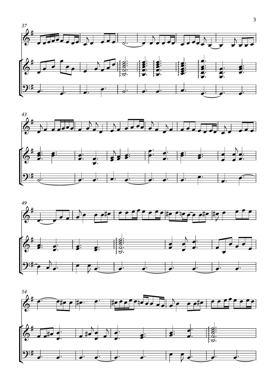 Amar Shonar Bangla Small Ensemble scores gallery preview page 3