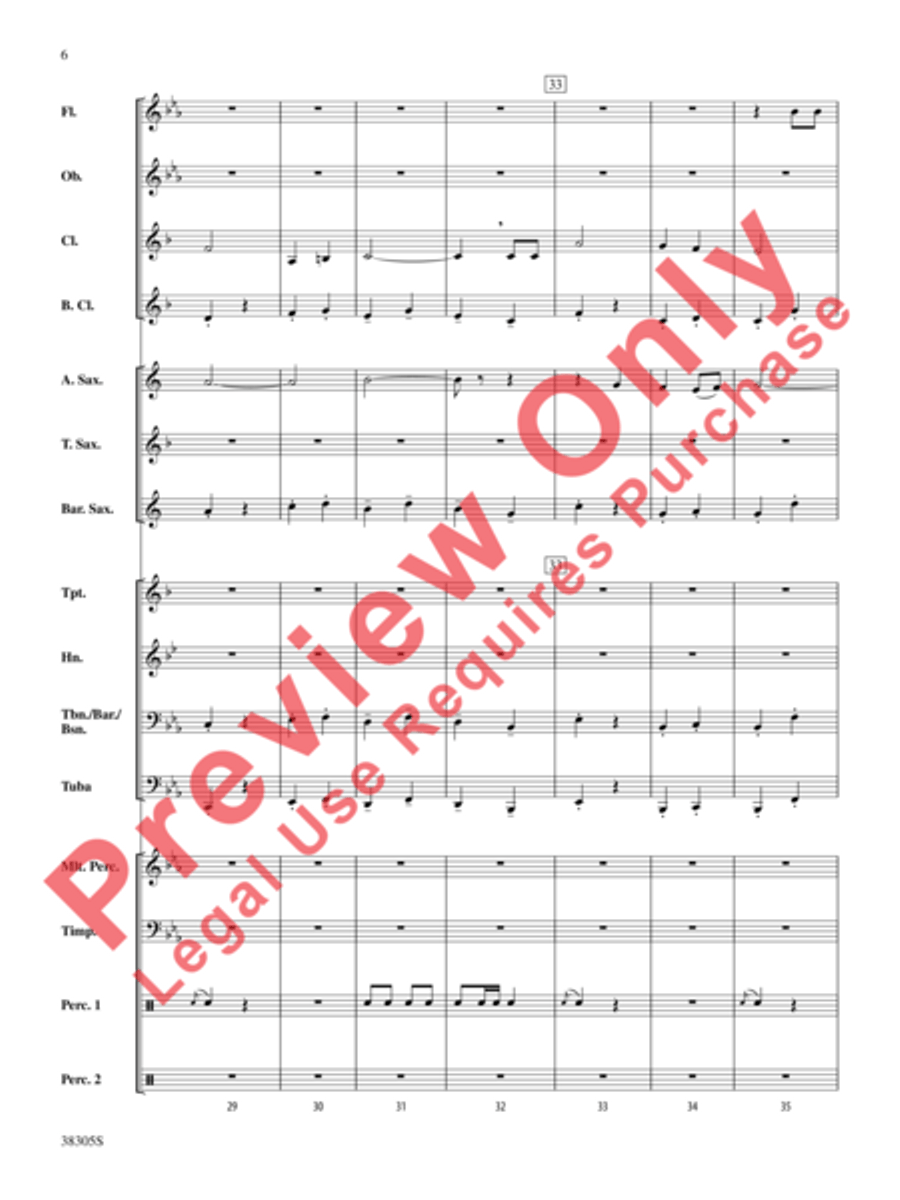 A Star-Spangled March A Star-Spangled March Concert Band scores gallery preview page 7
