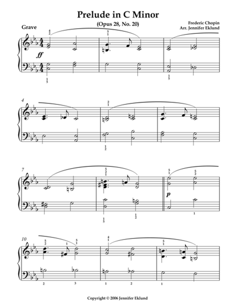 Prelude in C Minor (Arr. for Intermediates) image number null