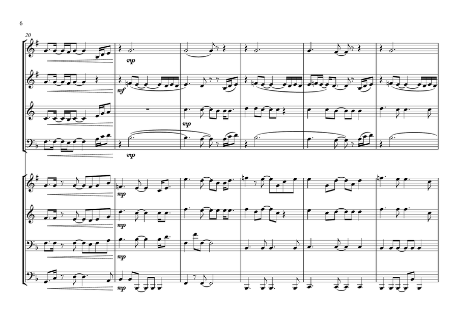 Seasons Of Love Brass Ensemble scores gallery preview page 6