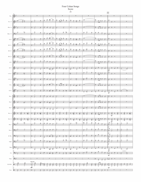 Four Cohan Songs for Concert Band image number null