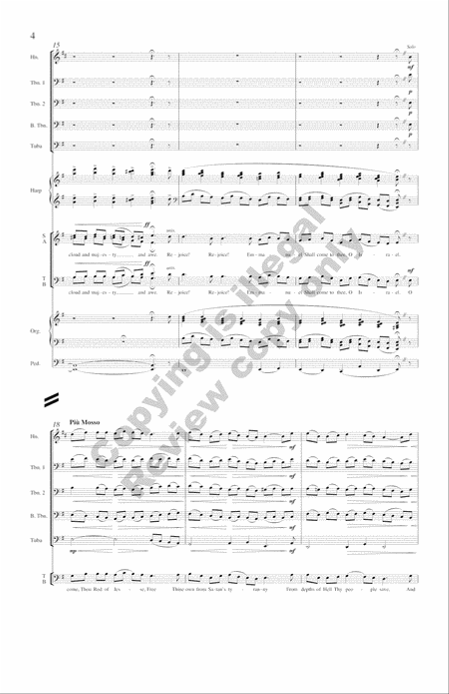 The Snow Lay On the Ground!: Nine Festive Carol Settings (Complete Compilation Full Score) Choir scores gallery preview page 23