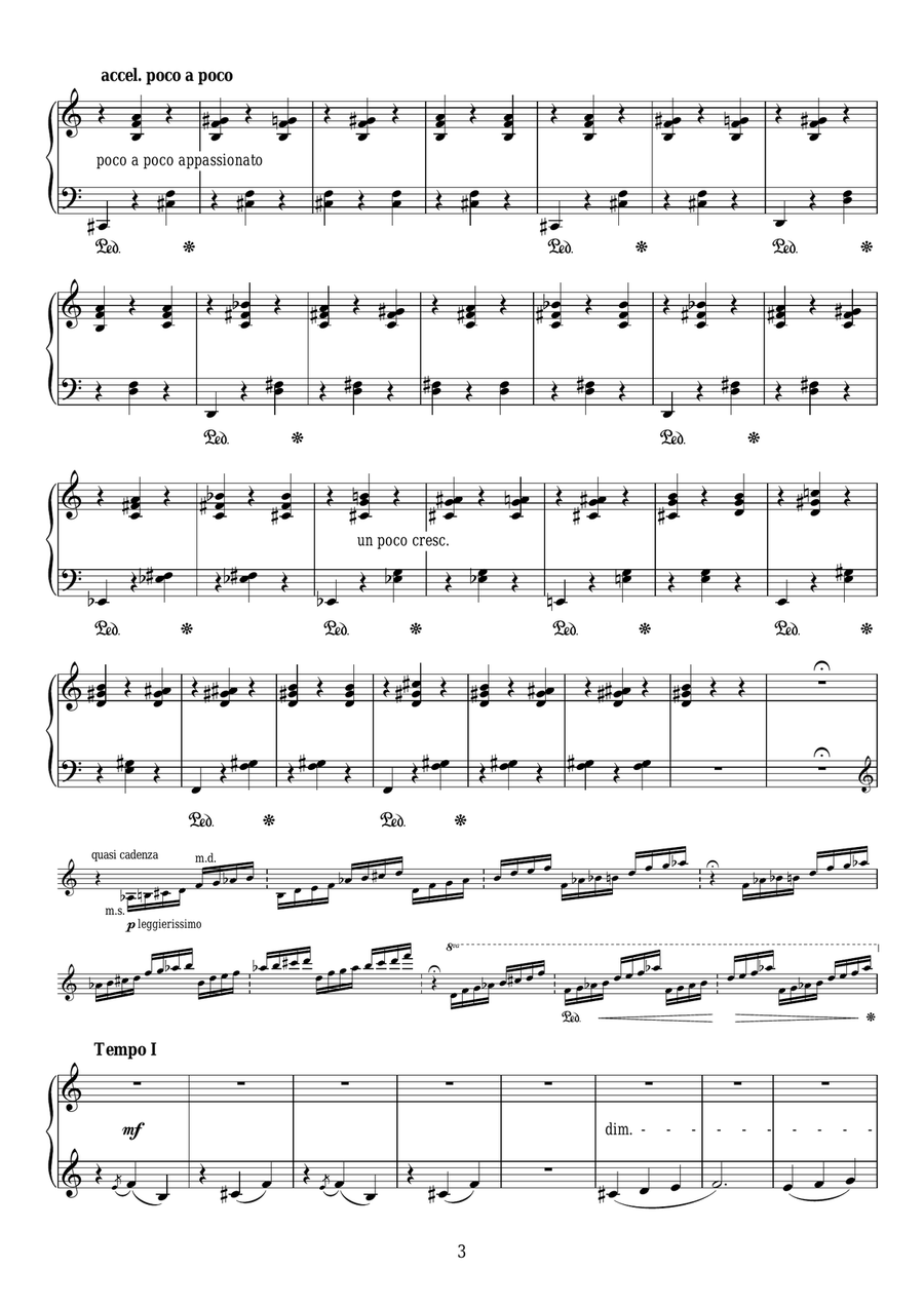 Bagatelle Sans Tonalite (Fourth Mephisto Waltz) Piano Solo scores gallery preview page 3