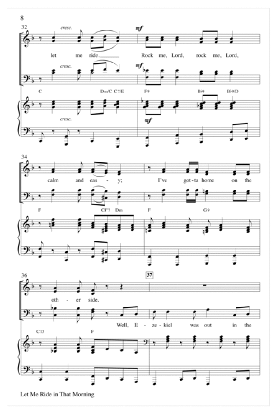 Let Me Ride In That Morning Choir scores gallery preview page 8