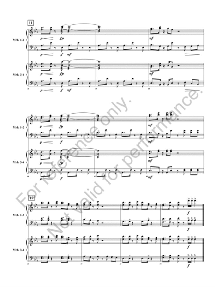 Merry Mallet Music Percussion Ensemble scores gallery preview page 7