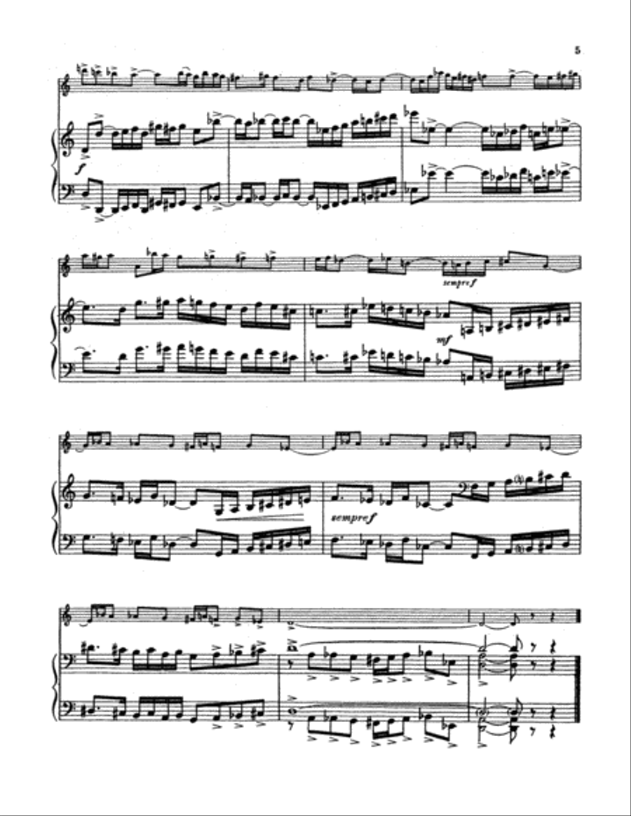 Suite for Oboe and Piano Piano Accompaniment scores gallery preview page 3