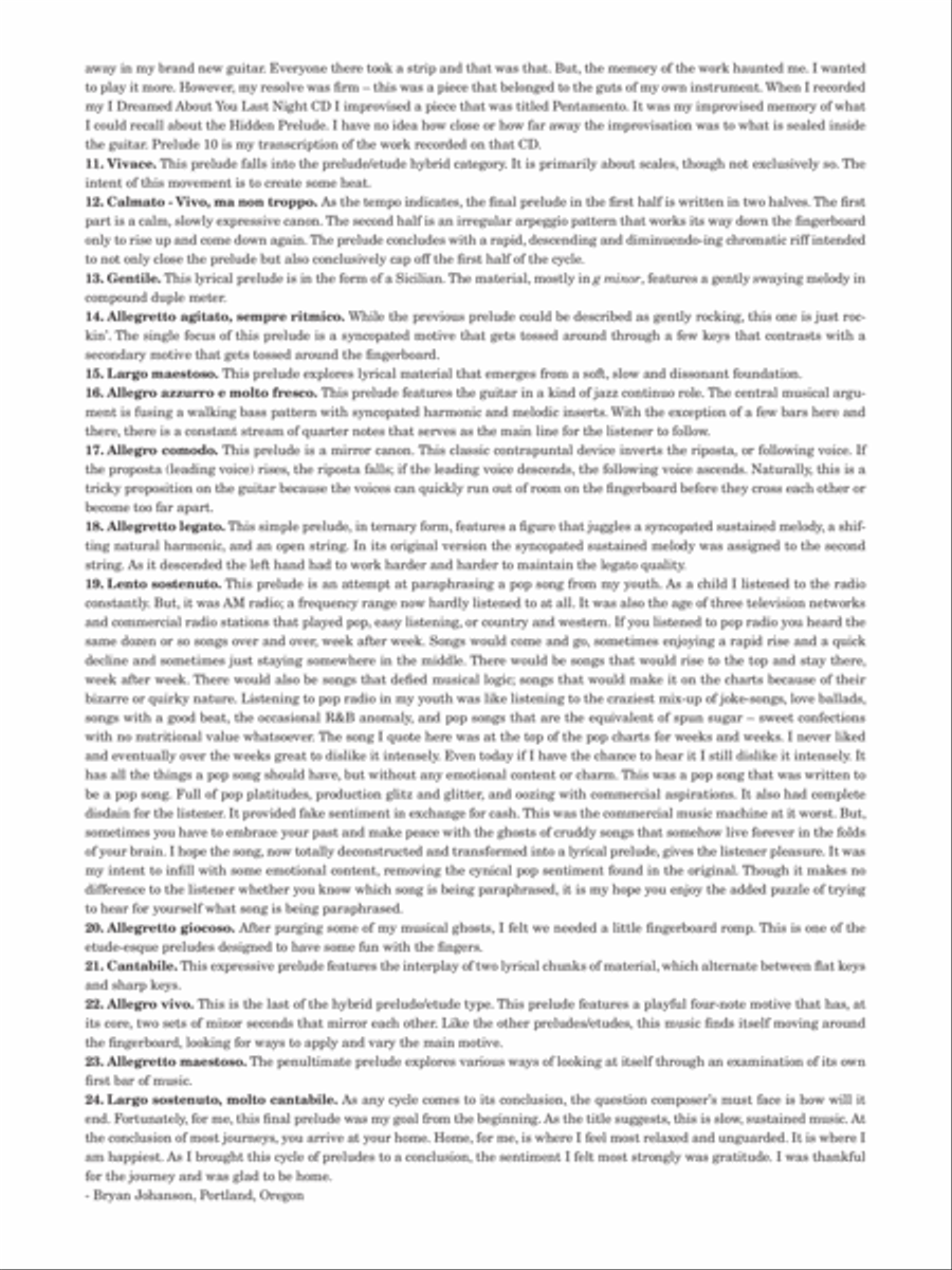 24 Preludes Classical Guitar scores gallery preview page 3