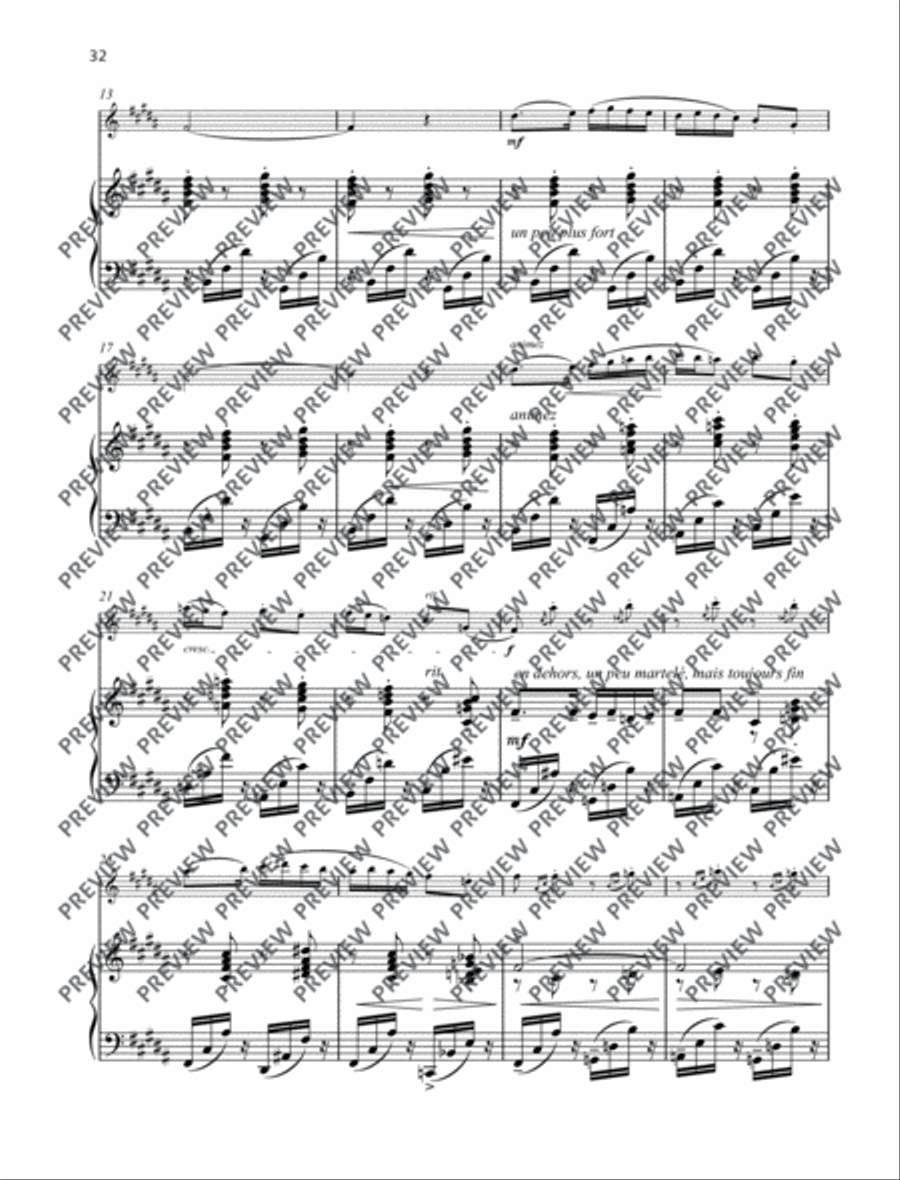 Introduction – Cortège Introduction – Cortège Flute Solo scores gallery preview page 5