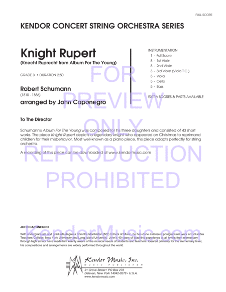 Knight Rupert (Knecht Ruprecht From Album For The Young) image number null