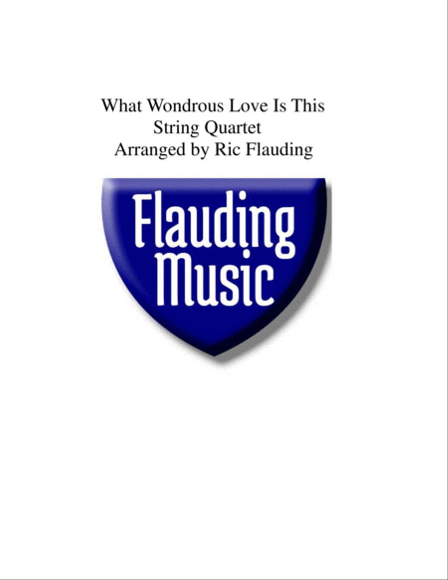 What Wondrous Love Is This (String Quartet) String Quartet scores gallery preview page 1