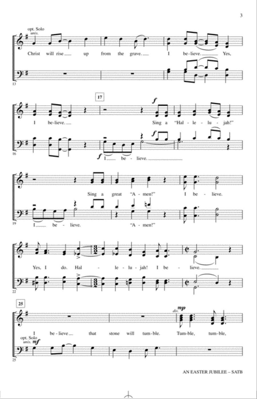 An Easter Jubilee 4-Part scores gallery preview page 2