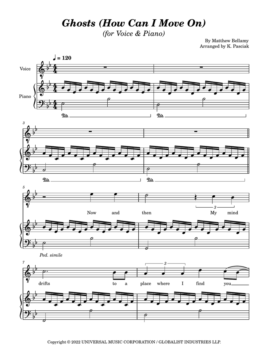 Ghosts (how Can I Move On) Voice Solo scores gallery preview page 3