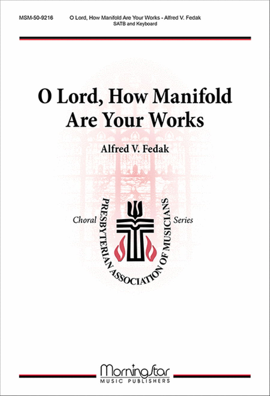 O Lord, How Manifold Are Your Works 4-Part scores gallery preview page 1