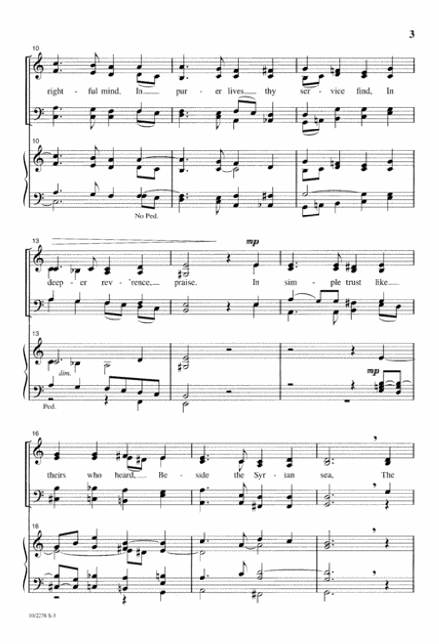 Dear Lord and Father of Mankind 4-Part scores gallery preview page 3
