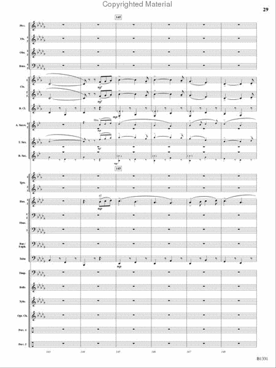 March Jubiloso Concert Band scores gallery preview page 27