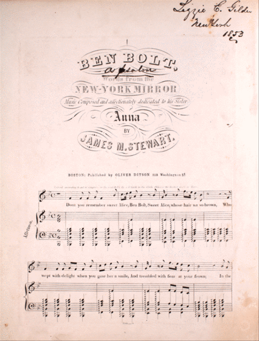 Ben Bolt Voice scores gallery preview page 1